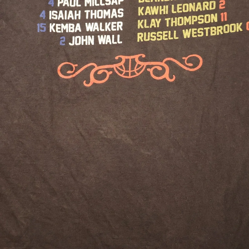 Adidas Mens XL T-Shirt Black 2017 NBA All Star Game NOLA Roster Graphic Tee